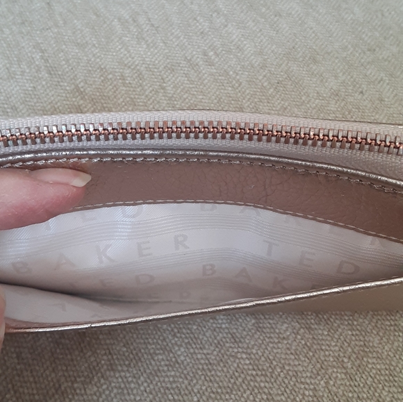 Ted Baker London gold tone leather zip wallet - Picture 6 of 10